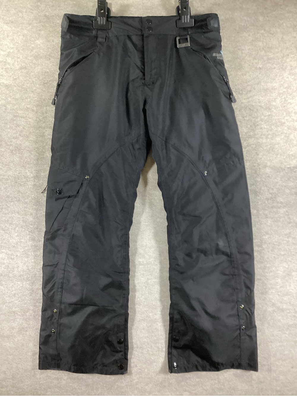 Men's Black Waterproof Ski Pants with Secure Pockets
